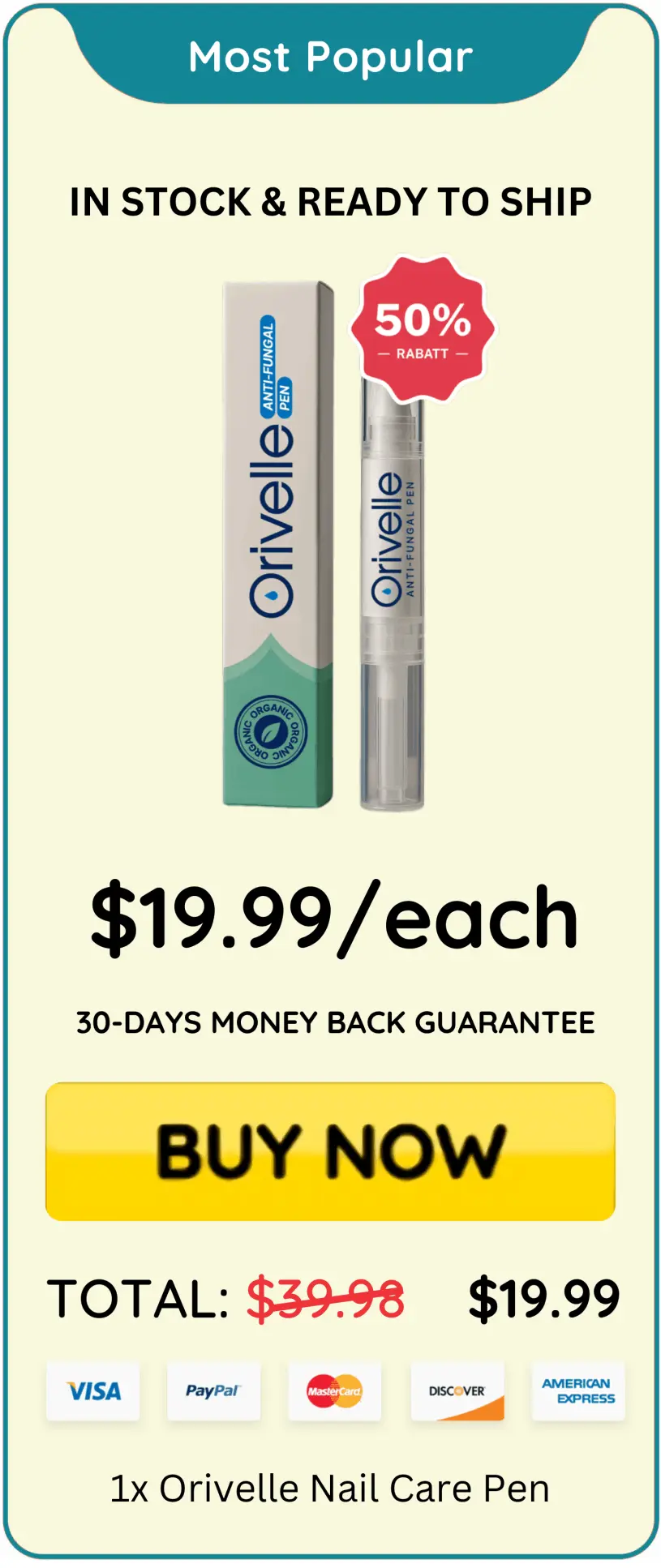 Orivelle Nail Fungus Pen price – Orievelle