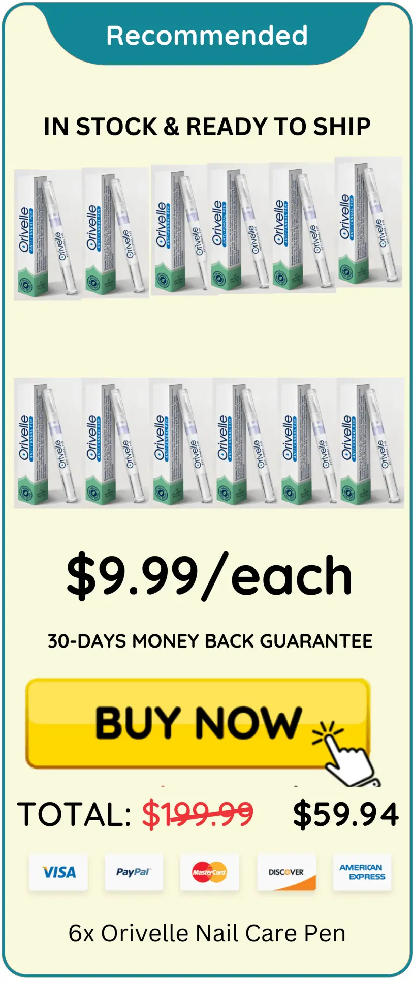 Orivelle Nail Fungus Pen offer package price – Orievelle